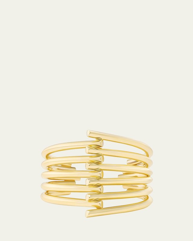 Fairmined 18K Yellow Gold Oera Stacked Cuff Bracelet